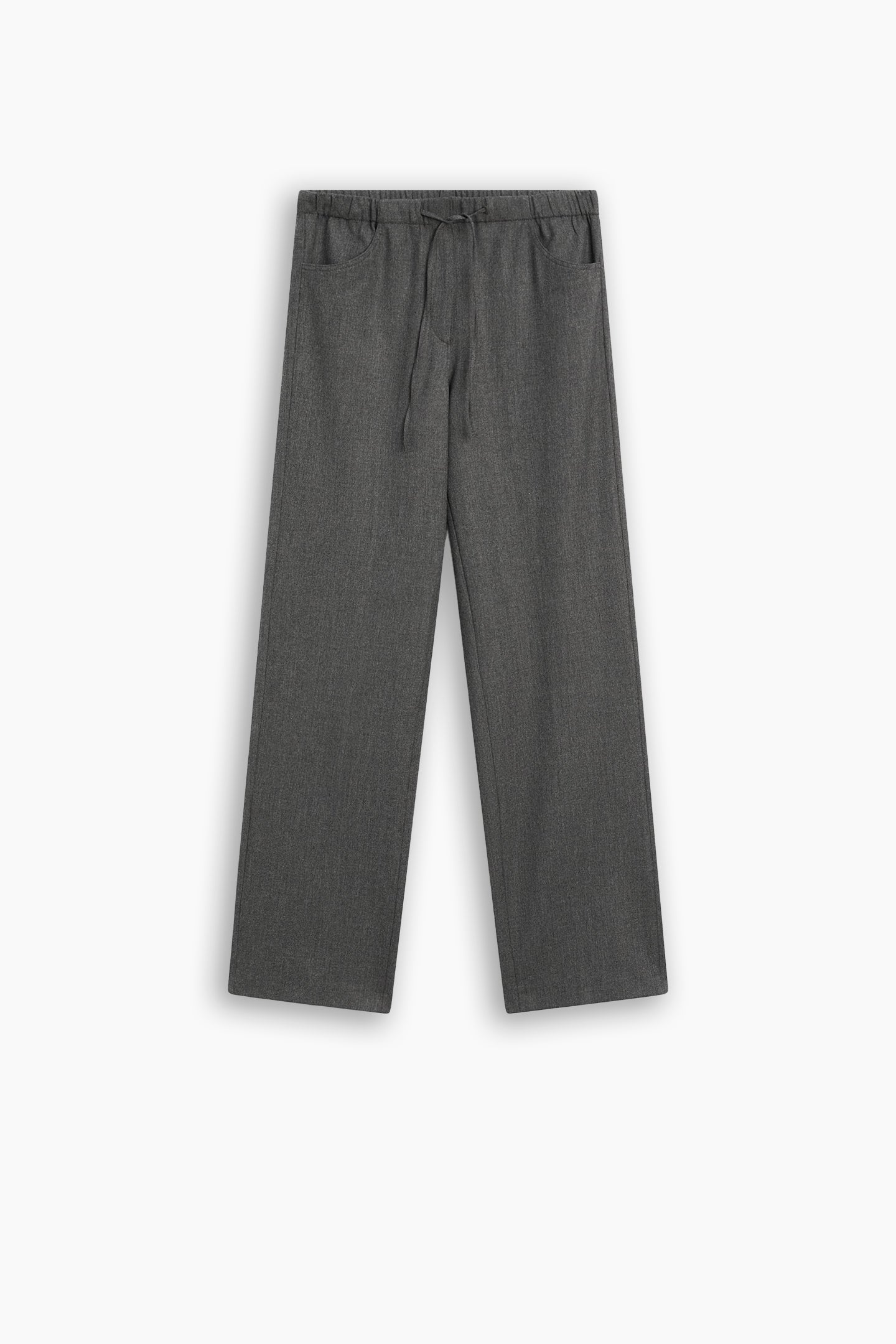 Wool Drawstring Trousers