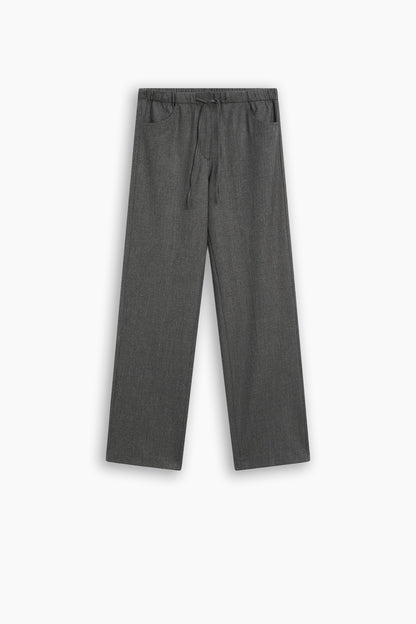 Wool Drawstring Trousers