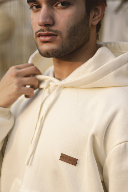 Bej Kapşonlu Sweatshirt