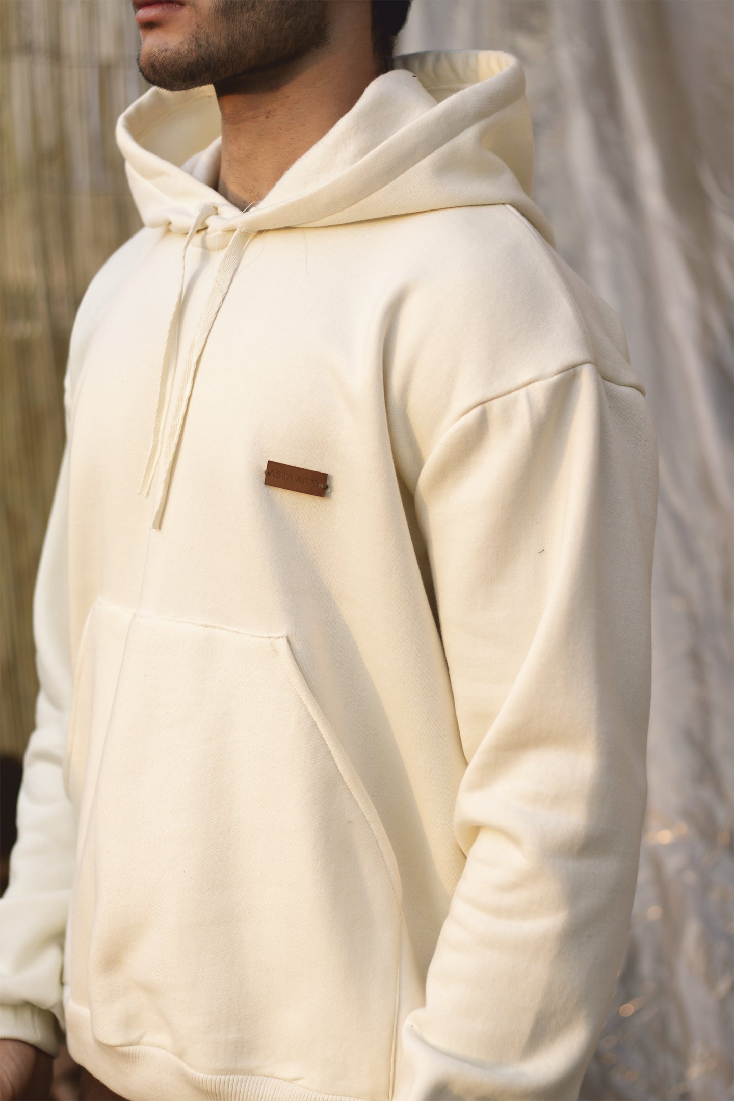 Bej Kapşonlu Sweatshirt