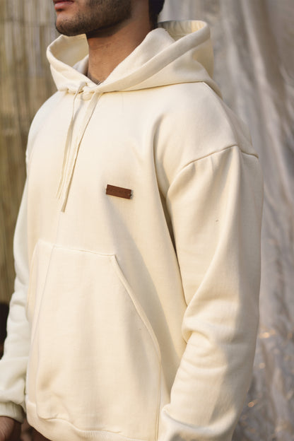 Bej Kapşonlu Sweatshirt