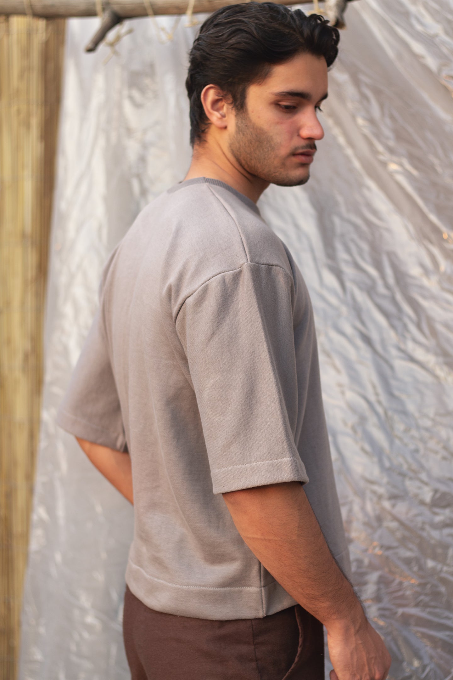 Dark Grey Loose Fit Shirt