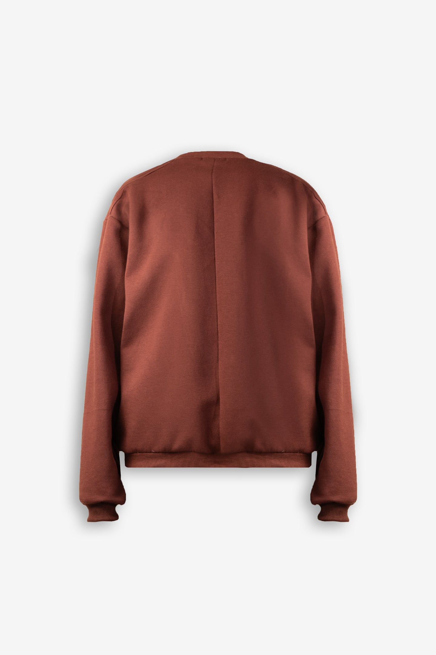 Brown Shoulder Detail Sweatshirt