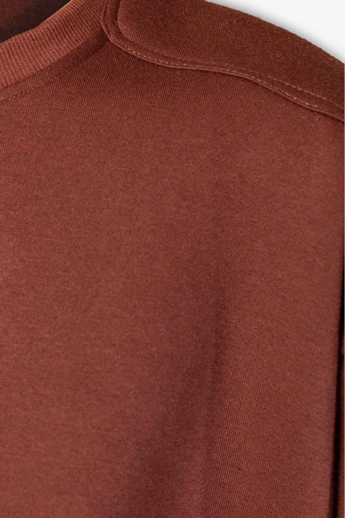 Brown Shoulder Detail Sweatshirt