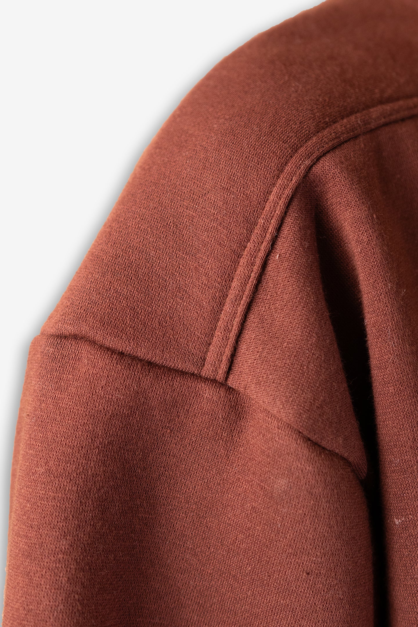 Brown Shoulder Detail Sweatshirt