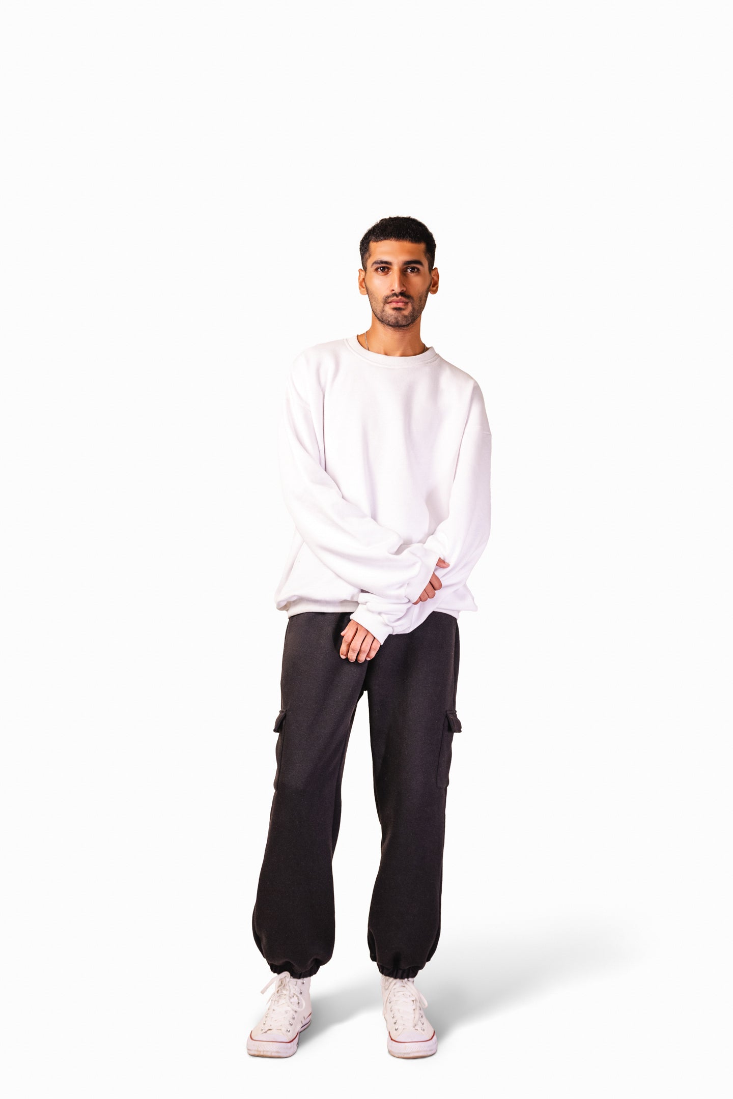 Basic Beyaz Sweatshirt