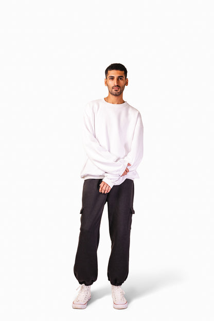 Basic Beyaz Sweatshirt