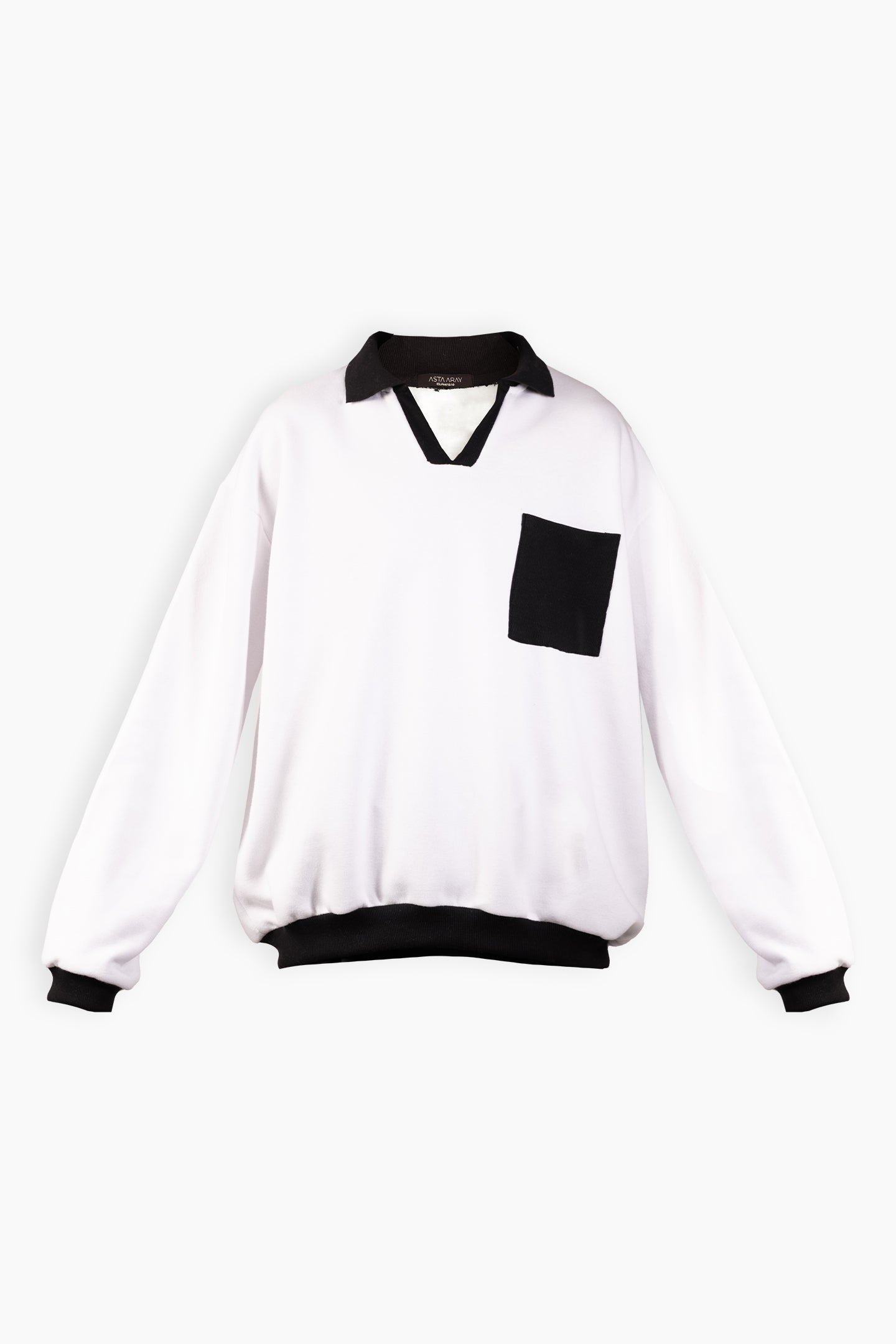 B&W Contrast Sweatshirt