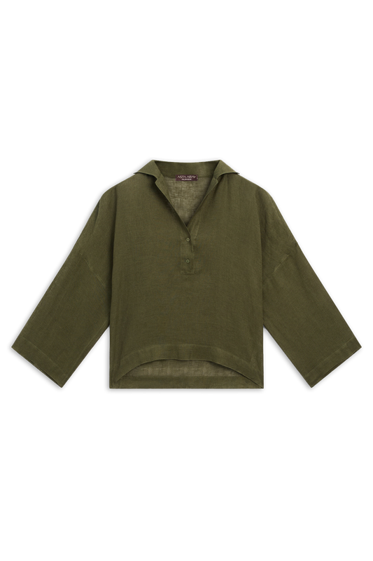 Loose Fit Linen Shirt