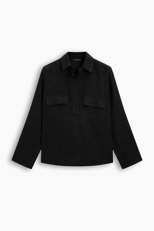 Polo Shirt With Pocket Details