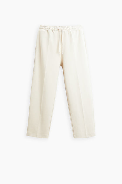 Relaxed Elastic Waist Trousers
