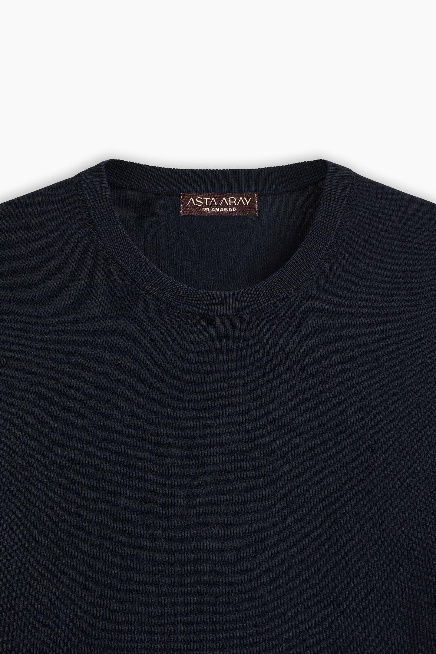 Navy Knit T-Shirt