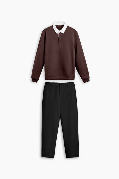 Contrast Polo & Black S&T