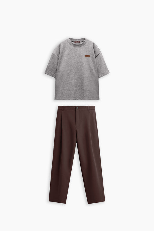 Grey & Brown S&T