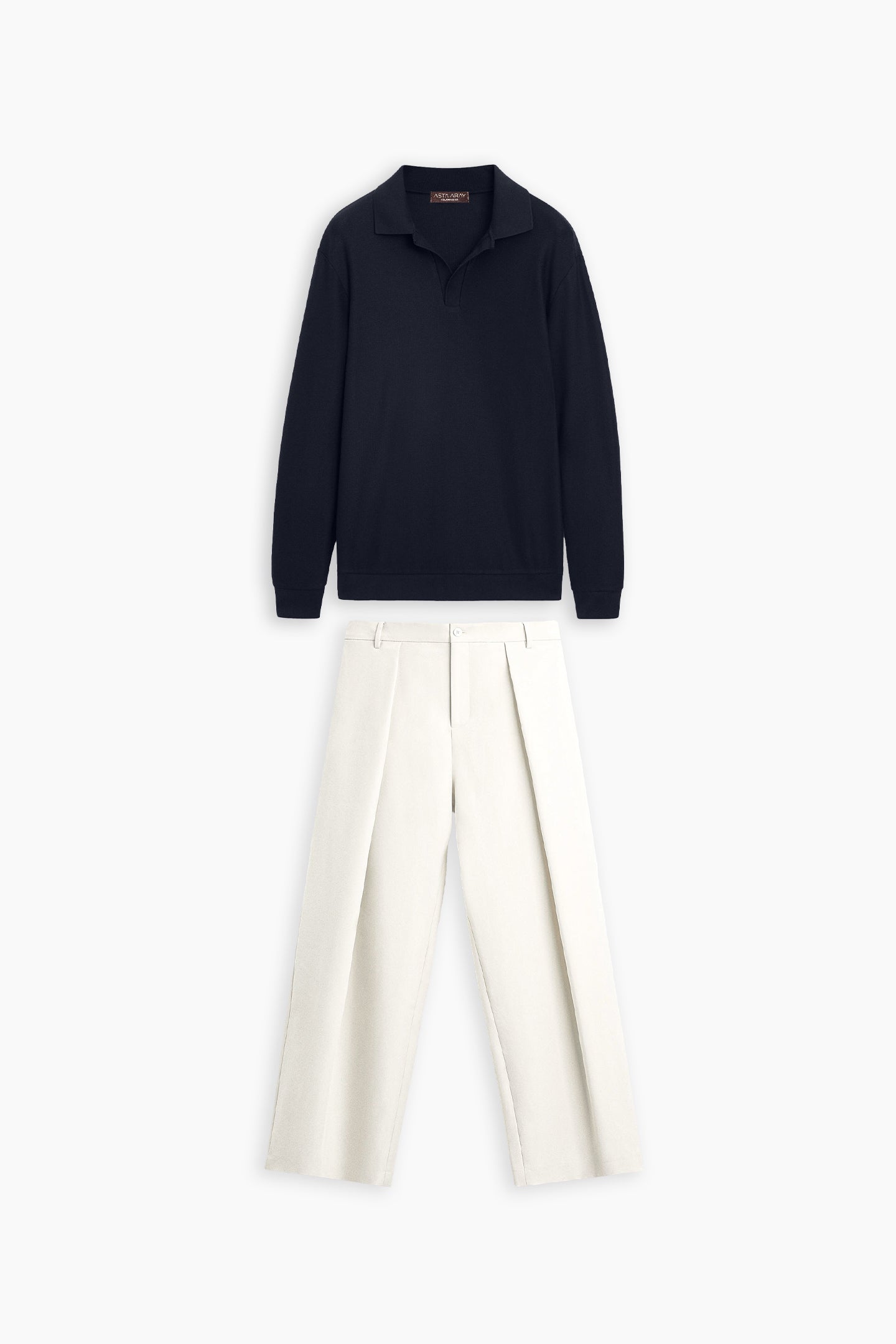 Navy Blue & Beige S&T