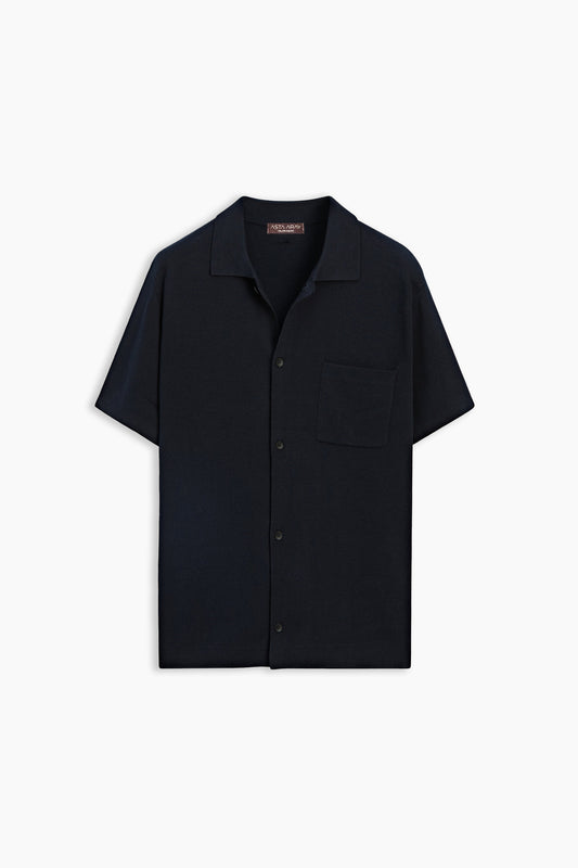 Navy Blue Cardigan Shirt