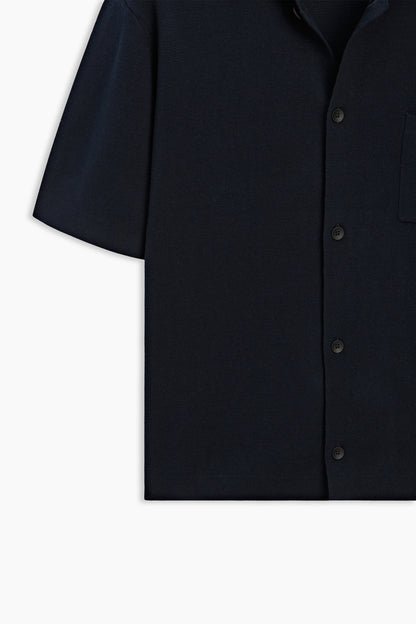 Navy Blue Cardigan Shirt