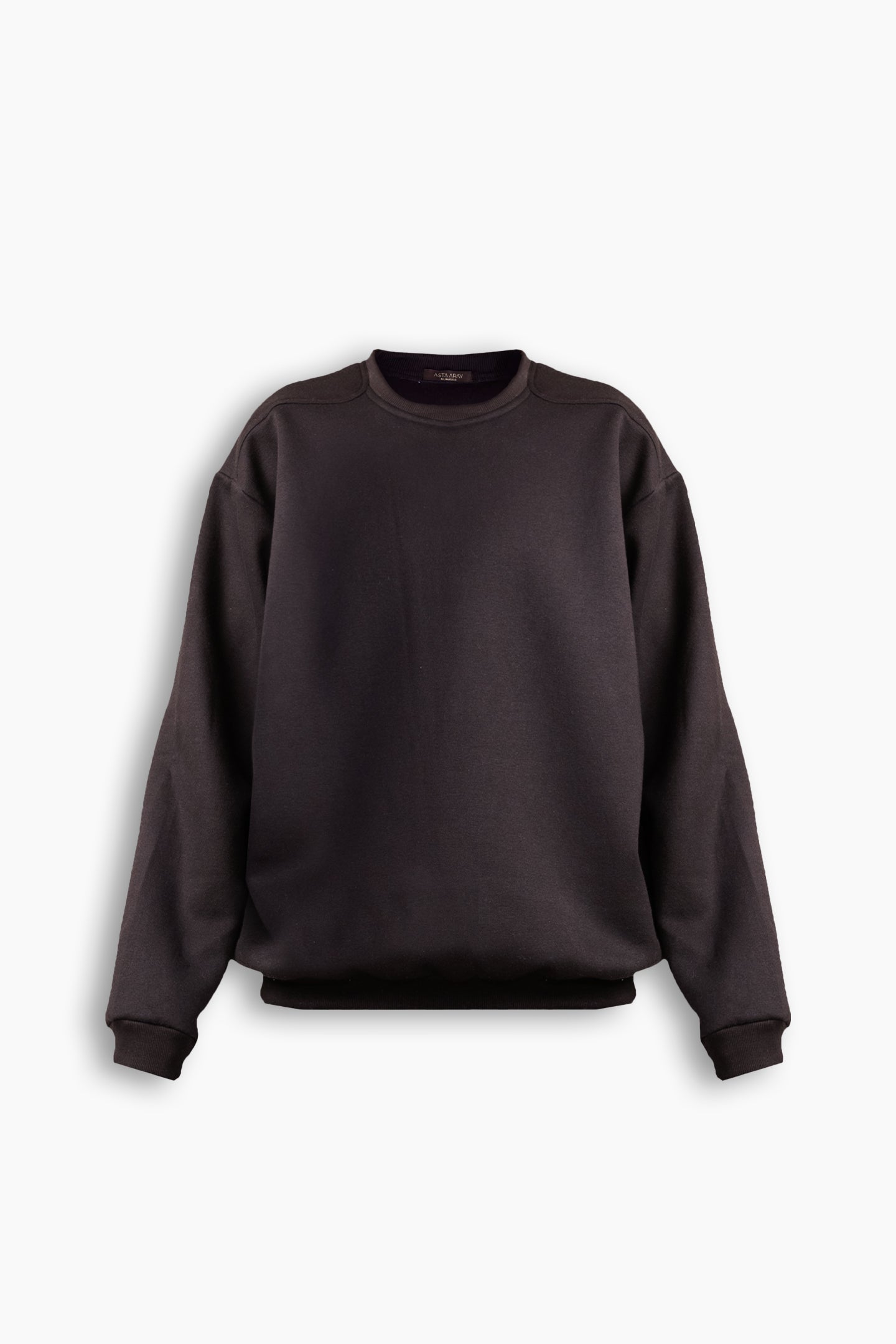 Shoulder Patch Black Sweatshirt
