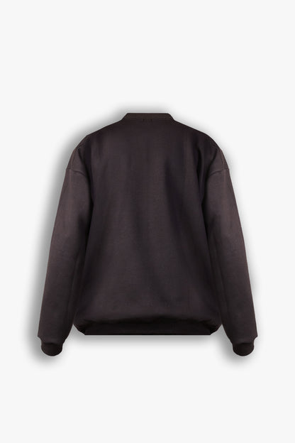 Shoulder Patch Black Sweatshirt