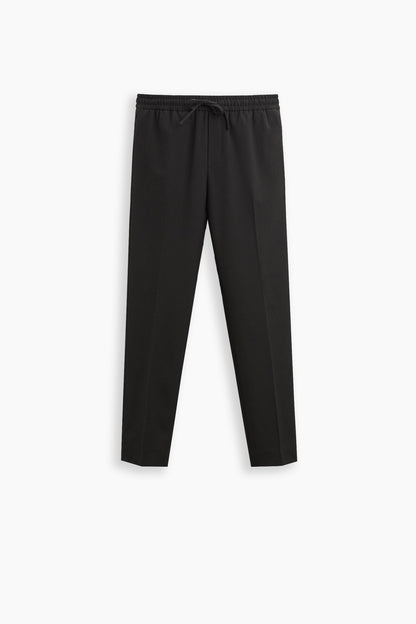 Tencel Elastic Waist Trousers