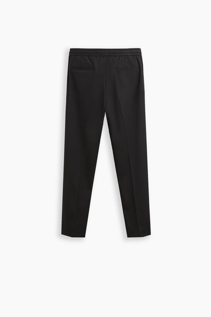 Tencel Elastic Waist Trousers