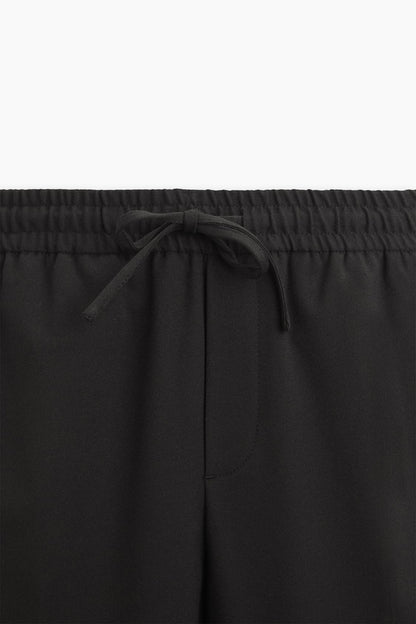Tencel Elastic Waist Trousers