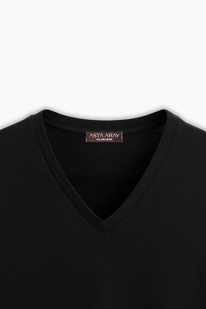 Classic Black V-Neck