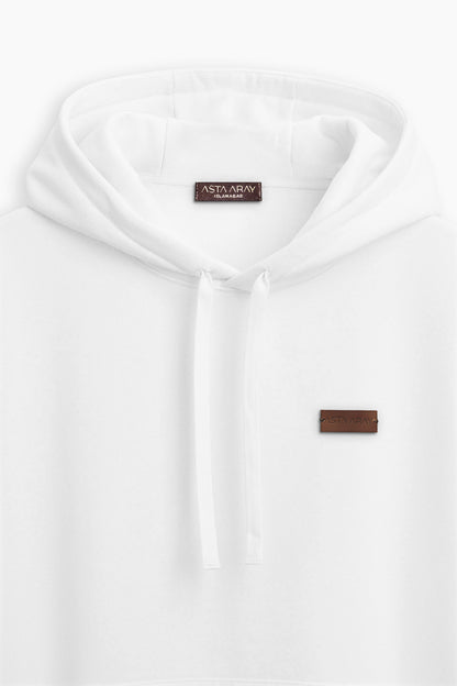 White Hooded Sweatshirt