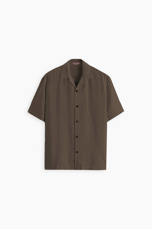 Wood Brown Relaxed Fit Shirt