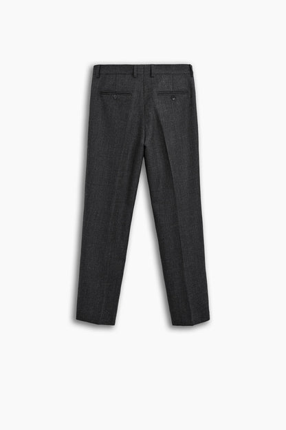 Wool Twill Suit Fit Trousers